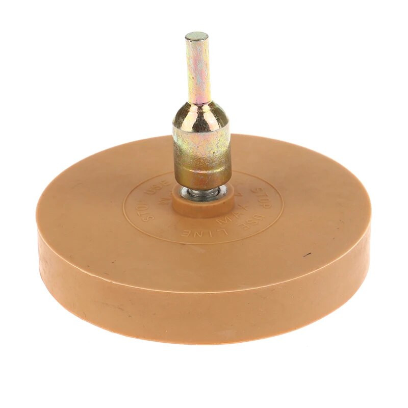 Gumijas dzēšgumijas riteņa paliktnis ar urbja adapteri 88 mm pulēšanas riteņa uzlīmju noņemšanas līdzeklis automašīnu uzlīmēm Vinila uzlīmes Ātrās noņemšanas rīki