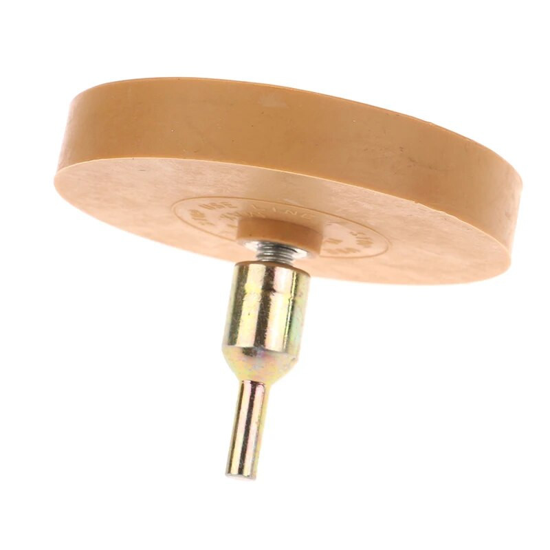 Gumijas dzēšgumijas riteņa paliktnis ar urbja adapteri 88 mm pulēšanas riteņa uzlīmju noņemšanas līdzeklis automašīnu uzlīmēm Vinila uzlīmes Ātrās noņemšanas rīki