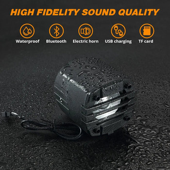 Аудио система за мотоциклет Поддръжка на безжичен Bluetooth високоговорител Свободни ръце Водоустойчив с USB TF FM радио Зареждане на телефон MP3 плейър
