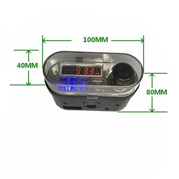 Μοτοσικλέτα o Σύστημα ήχου Στερεοφωνικό ηχείο Αδιάβροχο Μοτοσικλέτα σκούτερ FM Ραδιόφωνο Bluetooth USB TF MP3 Κιτ αναπαραγωγής μουσικής