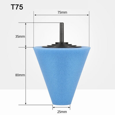 Autókerék-polírozó szivacs elektromos fúróhoz polírozó kúp polírozó golyós polírozó alátét agy polírozó szivacs autó tartozékok