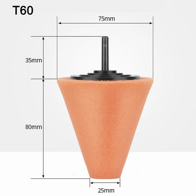 Autókerék-polírozó szivacs elektromos fúróhoz polírozó kúp polírozó golyós polírozó alátét agy polírozó szivacs autó tartozékok