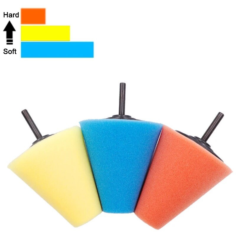 Autókerék-polírozó szivacs elektromos fúróhoz polírozó kúp polírozó golyós polírozó alátét agy polírozó szivacs autó tartozékok