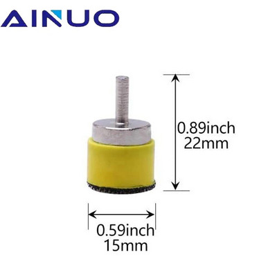 22Gb pulēšanas vaskošanas pulēšanas sūkļa spilventiņu komplekts automašīnas riteņu rumbas pulēšanas kāta vaskošanas putu pulētājs