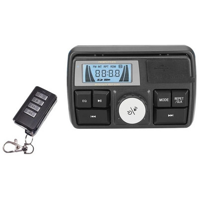 Mootorratas O MP3 raadio helisüsteem Stereokõlarid Bluetooth veekindel FM 5 EQ funktsioonid LCD ekraan USB/SD/TF