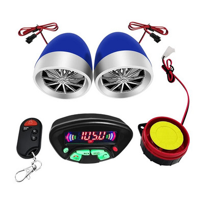 Motorcycle Audio With Hands-free Call Speaker Anti-theft Motorbike Waterproof FM Mp3