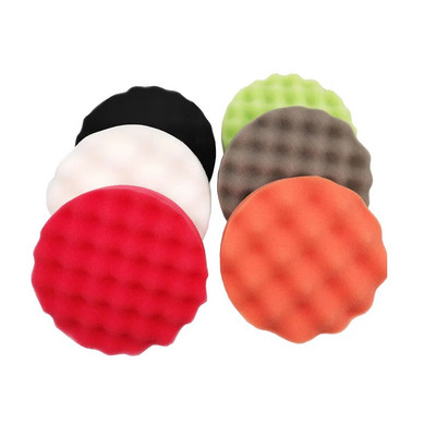 4/5/6/7/8gab 6 collu pulēšanas spilventiņu komplekts 150 mm putu bufera komplekts pulēšanas sūkļa vaska spilventiņš skrāpējumu noņemšanai