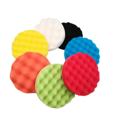 4/5/6/7/8gab 6 collu pulēšanas spilventiņu komplekts 150 mm putu bufera komplekts pulēšanas sūkļa vaska spilventiņš skrāpējumu noņemšanai