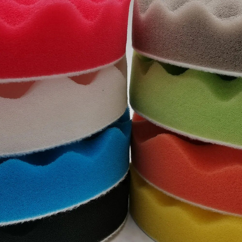 4/5/6/7/8gab 6 collu pulēšanas spilventiņu komplekts 150 mm putu bufera komplekts pulēšanas sūkļa vaska spilventiņš skrāpējumu noņemšanai