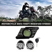 Motocikls Bluetooth Skaņas Audiosistēma Stereo brīvroku skaļruņi Radio MP3 mūzikas atskaņotājs Melns