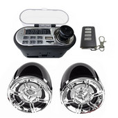 Mootorratas o Helisüsteem Stereokõlar veekindel mootorratta tõukeratas FM raadio Bluetooth USB TF MP3 pleieri komplekt