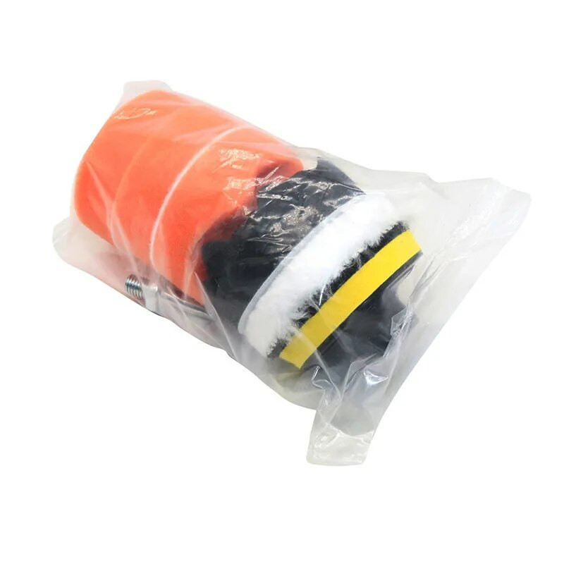 7 gab./komplekts auto pulēšanas paliktnis 3 collu sūklis pulēšanas vaskošanas laiva auto pulēšanas bufera urbjmašīnas riteņu pulētājs noņem skrāpējumus