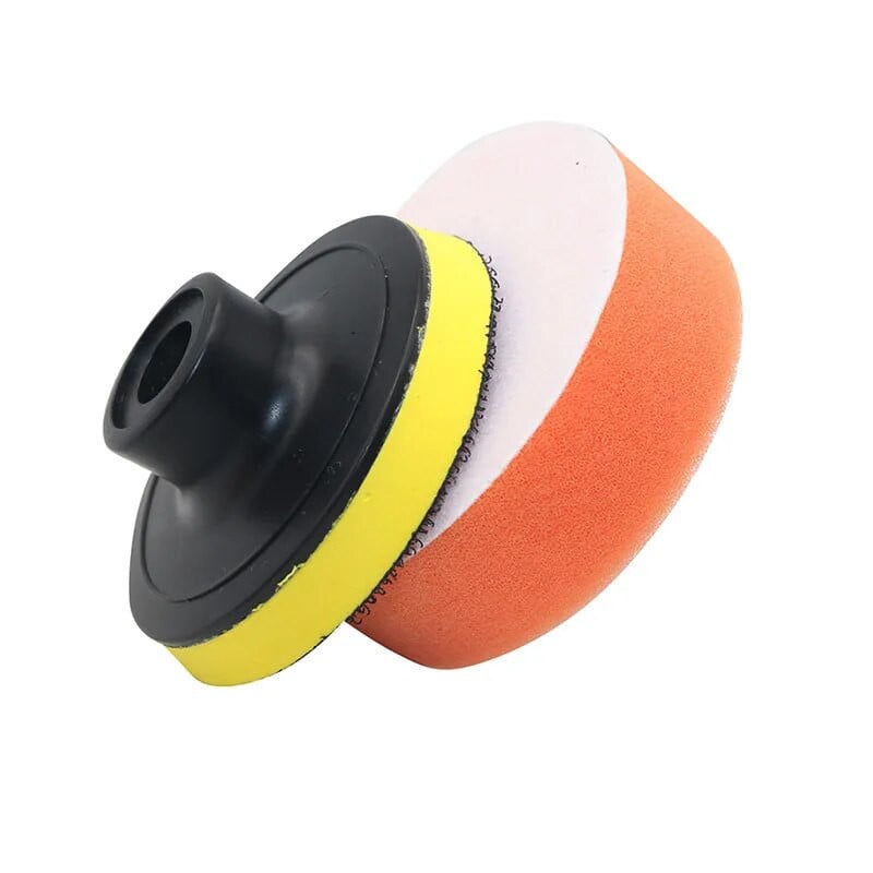 7 gab./komplekts auto pulēšanas paliktnis 3 collu sūklis pulēšanas vaskošanas laiva auto pulēšanas bufera urbjmašīnas riteņu pulētājs noņem skrāpējumus