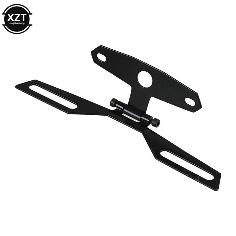 1 gab. Regulējams salokāms numura zīmes kronšteins aizmugurējā luktura kronšteins ATV netīrumu motociklu motociklu sporta ielu velosipēdiem