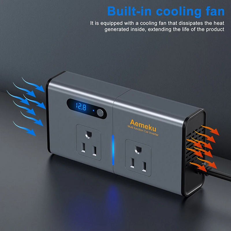 200W automobilski inverterski transformator 12V 220V pretvarač automatski inverzni strujni adapter Tip C USB punjač Dodatna oprema za vozila