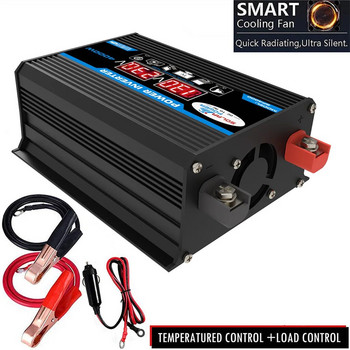 Автомобилен инвертор на захранване Модифицирана синусоида 4000W 12V до 220V/110V LED дисплей Трансформатор Преобразуване на адаптер за преобразуване на зарядно за кола