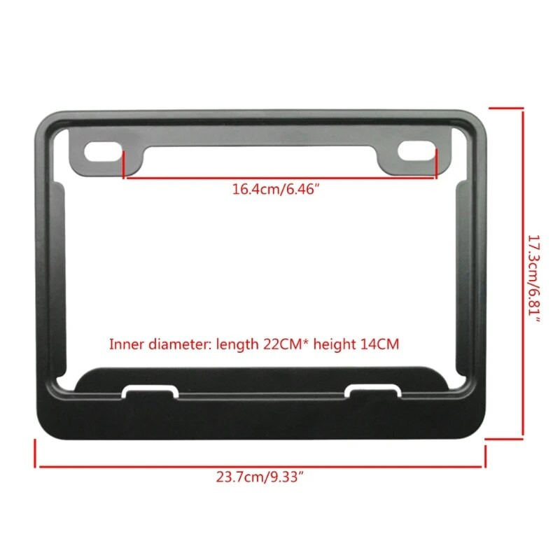 Motociklu numura zīmju rāmji Universāls alumīnija numura zīmju turētājs Numura zīmju turētāja rāmis