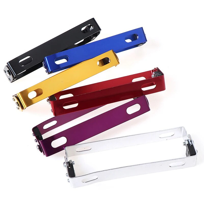 Reguliuojamas motociklas, modifikuojamas valstybinio numerio rėmas, valstybinio numerio laikiklis, motociklo priedai 6 spalvos, universalūs