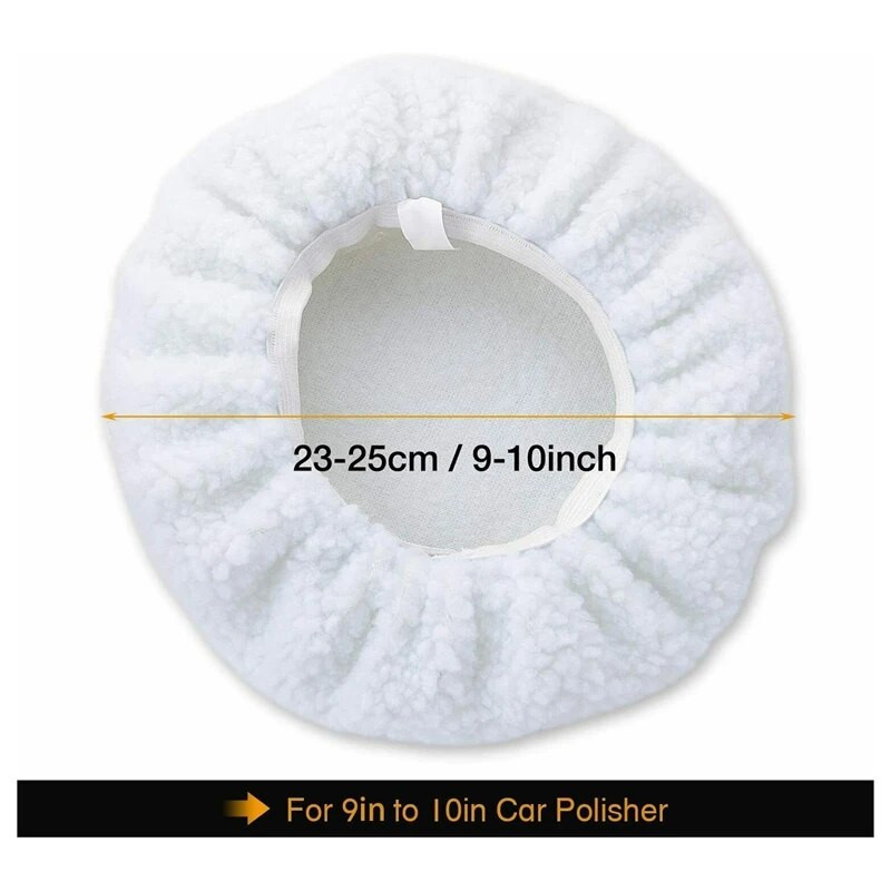 5 db 10 hüvelykes motorháztető polírozó polírozó pad polírozó kiegyenlítő autó puffer viasz