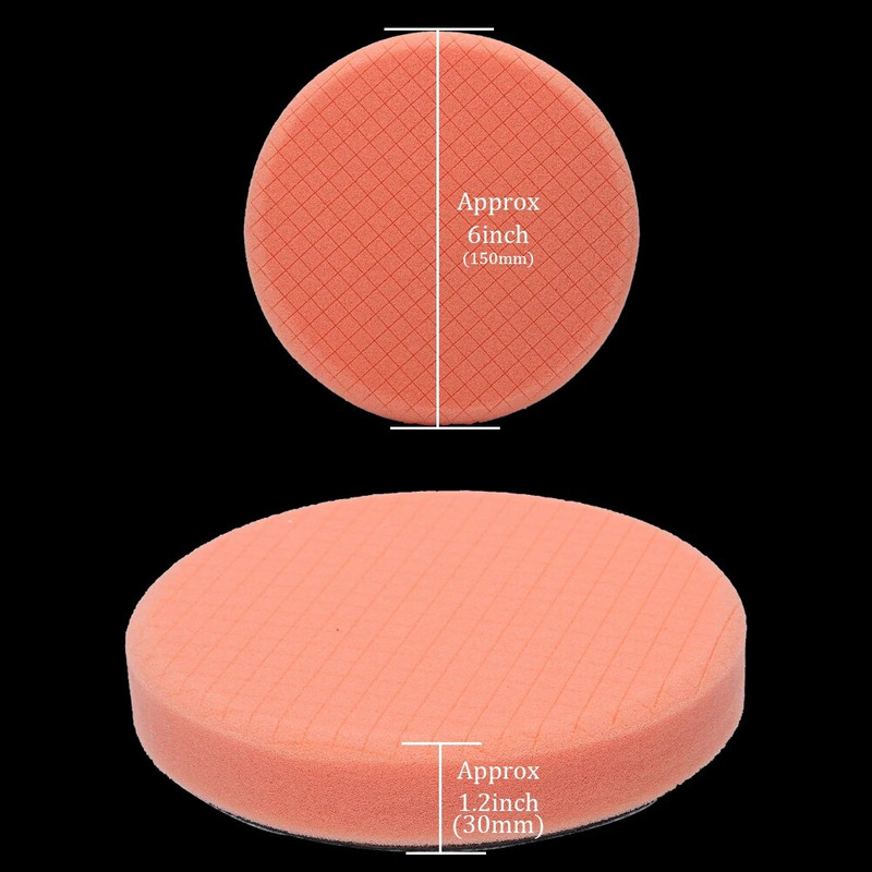 Σετ 7 Pack 6 ιντσών σφουγγάρι γυαλίσματος με μαξιλαράκια γυαλίσματος για πλάκα οπίσθιας πλάκας 150mm Στιλβωτή αυτοκινήτου Λεπτομέρειες Στίλβωσης Εργαλείο αποτρίχωσης