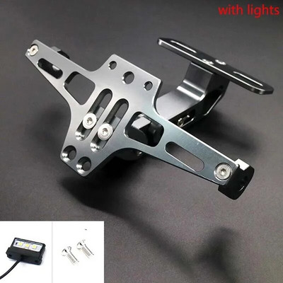 Φώτα στροφής βάσης βάσης πινακίδας κυκλοφορίας μοτοσικλέτας για Kawasaki Z750 Z800 Honda Yamaha MT07 MT09 MT10 R1