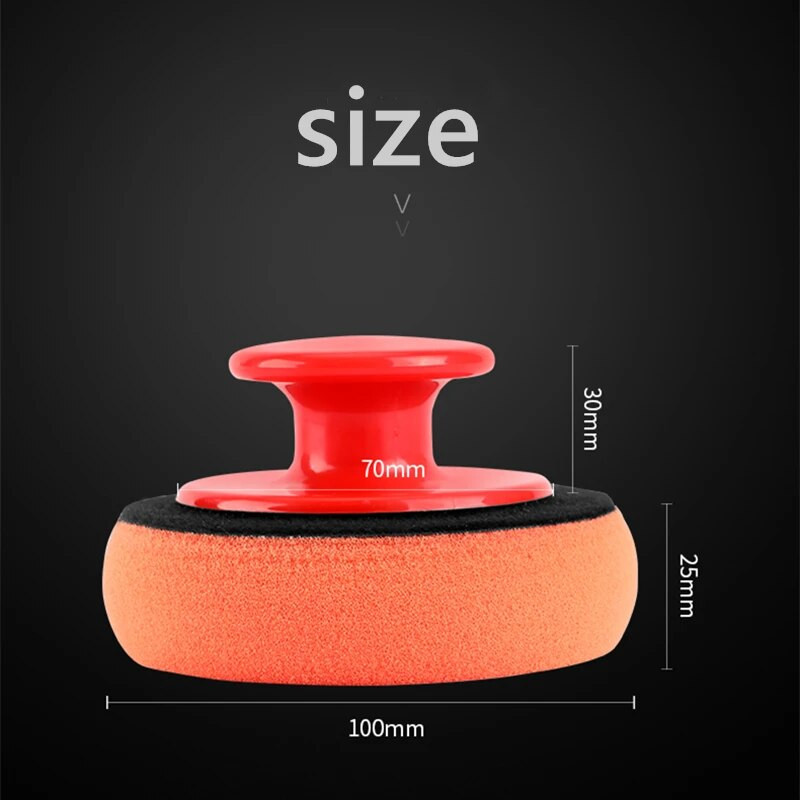 Detailīgs automazgātavas vaska pulēšanas spilventiņu sūkļa tīrīšanas rīku komplekts vaksācijas aplikatora paliktņi ar rokturi, automašīnas veidošana