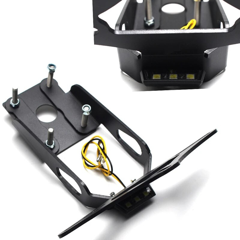 MKLIGHTECH Για KAWASAKI Ninja Z 650 NINJA650 Z650 2017-2022 Βάση πινακίδας κυκλοφορίας Πίσω πλαίσιο ουράς Φτερού Εξολκέα