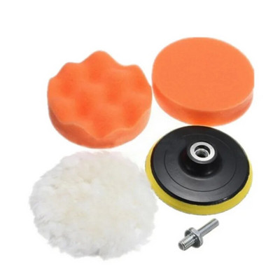 3 collu automašīnu pulēšanas sūkļa spilventiņu komplekts Putu spilventiņu bufera komplekts Pulēšanas mašīnas vaska spilventiņi skrāpējumu noņemšanai Automašīnu kopšanas piederumi