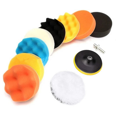 3 Inch Car Polishing Sponge Pads Kit Foam Pad Buffer Kit Polishing Machine Wax Pads for Removes Scratches Auto Care Accessories