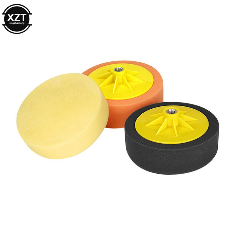 6 ιντσών Car Beauty Polishing Disc Αποτρίχωση με κερί και Σφουγγάρι αφαίρεσης γρατσουνιών Εργαλείο λείανσης καθρέφτη αυτοκινήτου αυτοκινήτου M14