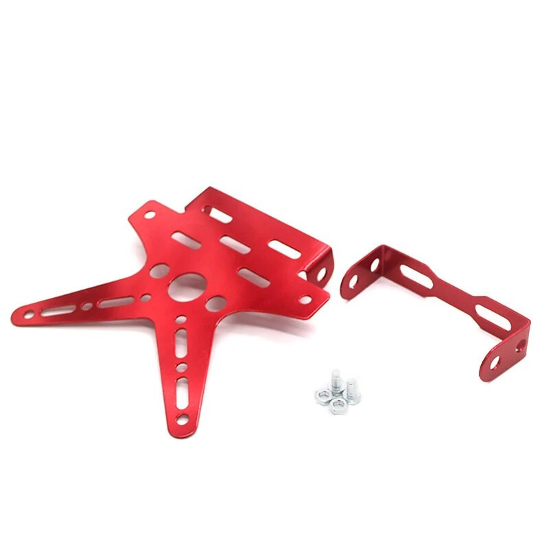 Electroplate κράμα αλουμινίου μοτοσικλέτας Πίσω Πλαίσιο πινακίδας κυκλοφορίας μοτοσικλέτας Σκούτερ 5 χρωμάτων