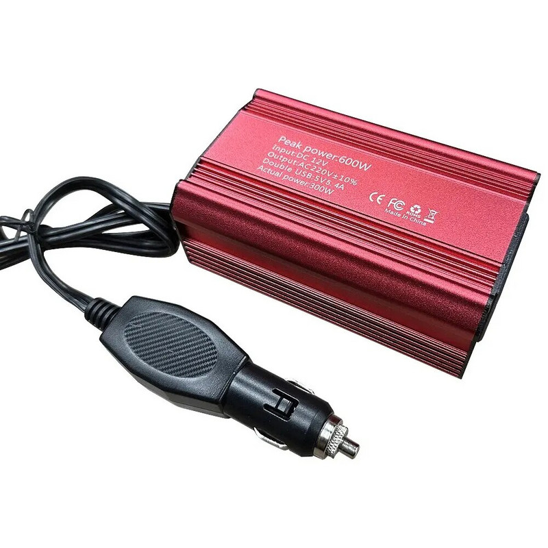 Μετατροπέας 12v 50hz 600W Φορητός οικιακός μετατροπέας DC 12v σε AC 220V με 5.4A USB