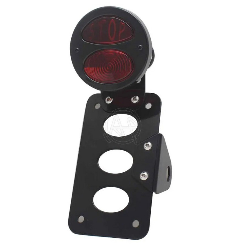 Για Harley Sportsters Bobber Chopper Universal Motocycle Side Mount Rear Stop Tail Light Βάση πινακίδας κυκλοφορίας