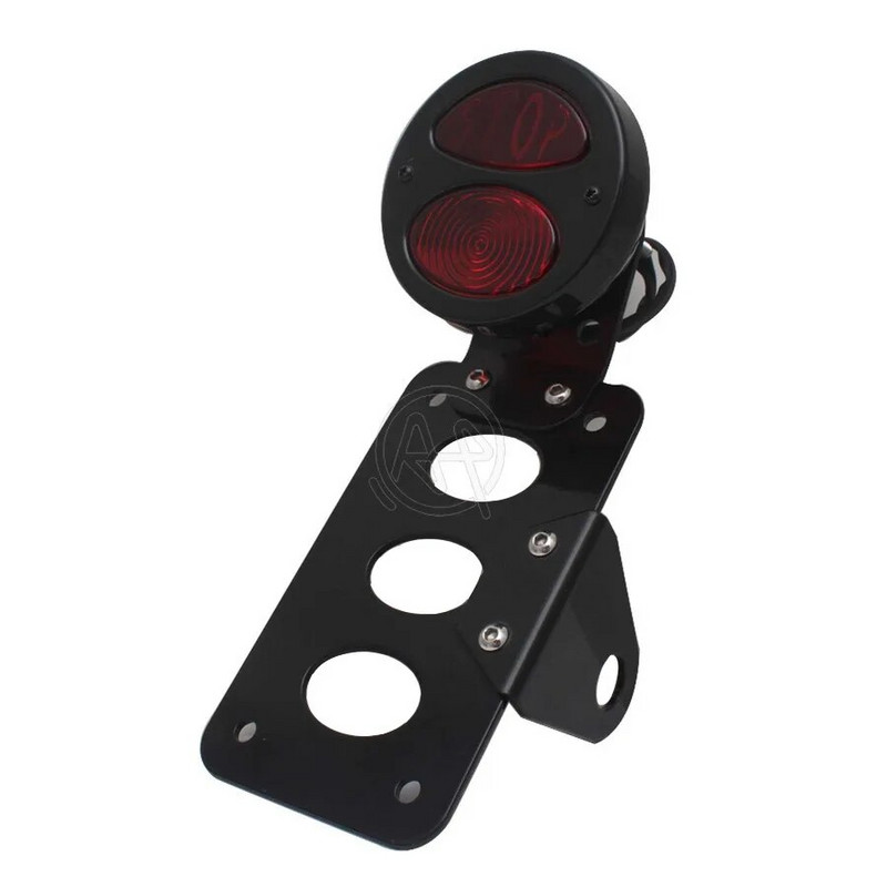 Για Harley Sportsters Bobber Chopper Universal Motocycle Side Mount Rear Stop Tail Light Βάση πινακίδας κυκλοφορίας