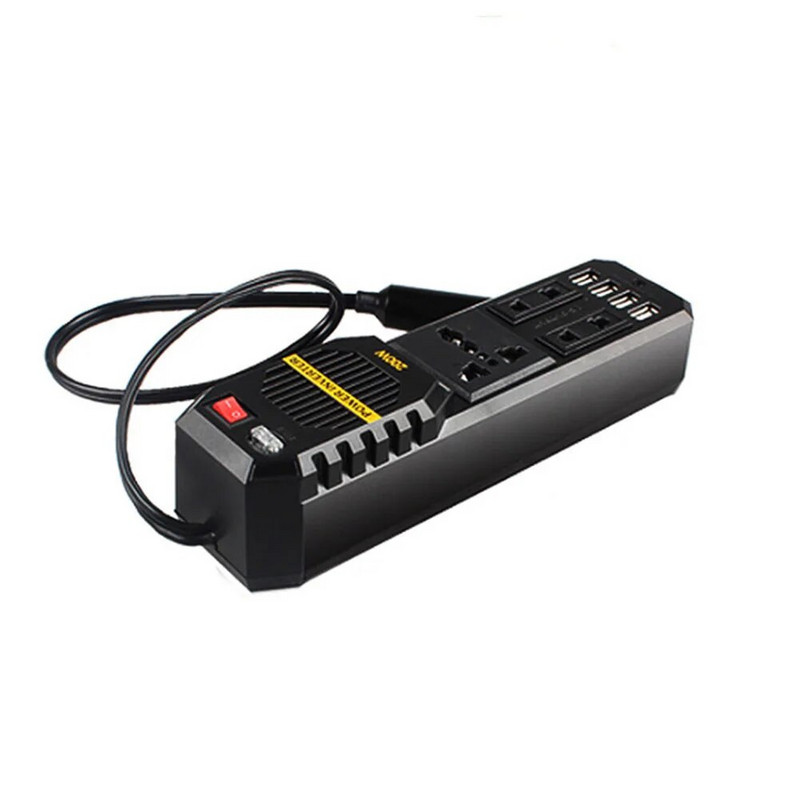 Invertor auto Adaptor DC 12V la AC 220V Priză încărcător 200W Convertor de putere automată USB Telefon mobil Încărcare rapidă Invertor pentru vehicul