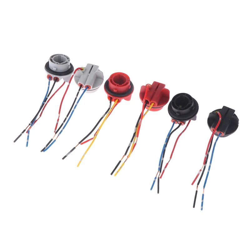 2gab 1156 BA15S BAU15S 1157 BAY15D lampu turētāja spuldzes PY21W P21W adaptera pamatnes ligzdas savienotājs pagrieziena signāla lukturu lukturim