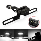 Πλαίσιο βάσης βάσης βάσης πινακίδας κυκλοφορίας Universal CNC αλουμινίου μοτοσικλέτας λευκό LED για Honda YAMAHA SUZUKI