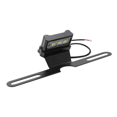 Πλαίσιο βάσης βάσης βάσης πινακίδας κυκλοφορίας Universal CNC αλουμινίου μοτοσικλέτας λευκό LED για Honda YAMAHA SUZUKI