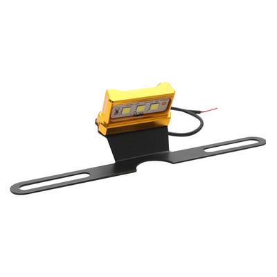 Πλαίσιο βάσης βάσης βάσης πινακίδας κυκλοφορίας Universal CNC αλουμινίου μοτοσικλέτας λευκό LED για Honda YAMAHA SUZUKI