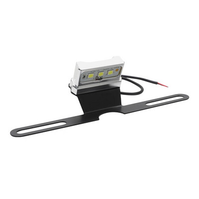 Πλαίσιο βάσης βάσης βάσης πινακίδας κυκλοφορίας Universal CNC αλουμινίου μοτοσικλέτας λευκό LED για Honda YAMAHA SUZUKI