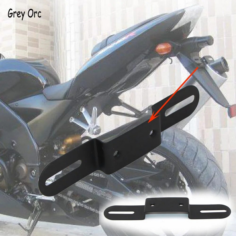 Kawasaki Z1000 Z750 ZX-6R 636 10R 14R Universālais modelis Aizmugurējā spārna plāksnes turētāja numura zīmes uzstādīšana