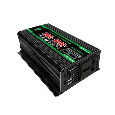 Μετατροπέας 4000W Peak Car Inverter Τροποποιημένο ημιτονοειδές κύμα DC 12V σε AC 110V 220V Τάση μετασχηματιστή Διπλό USB Smart Car Inverter Power