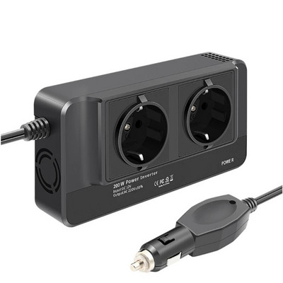 Μετατροπέας ισχύος DC12V σε υποδοχή AC220V Μετατροπέας αυτοκινήτου USB Θύρα φόρτισης τηλεφώνου Φορτιστές μετατροπέα Τροποποιημένος αντάπτορας 200W