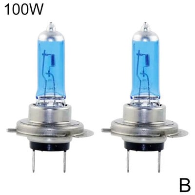 1/2бр. Лампа със светлинен ефект Hid 12v крушка Автомобилни лампи H7 LED 100W 6000K Xenon Hid Super White Effect Look Светлина на фаровете