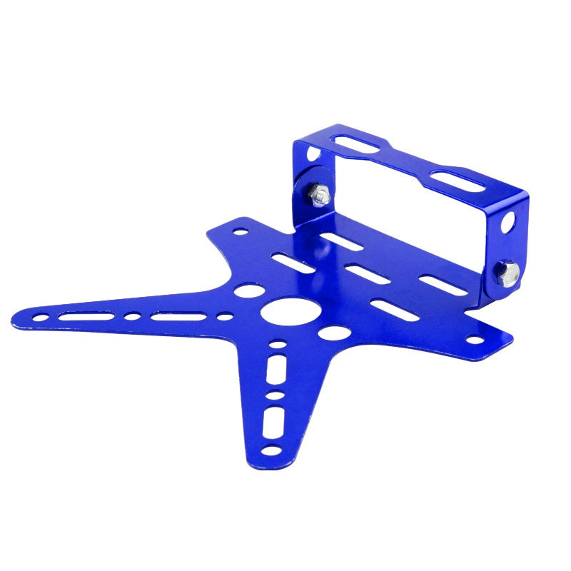 Πλαίσιο πινακίδας κυκλοφορίας μοτοσικλέτας Τροποποιημένα ανταλλακτικά εξαρτήματα μοτοσικλέτας Universal κράμα αλουμινίου με ρυθμιζόμενη γωνία πινακίδας κυκλοφορίας