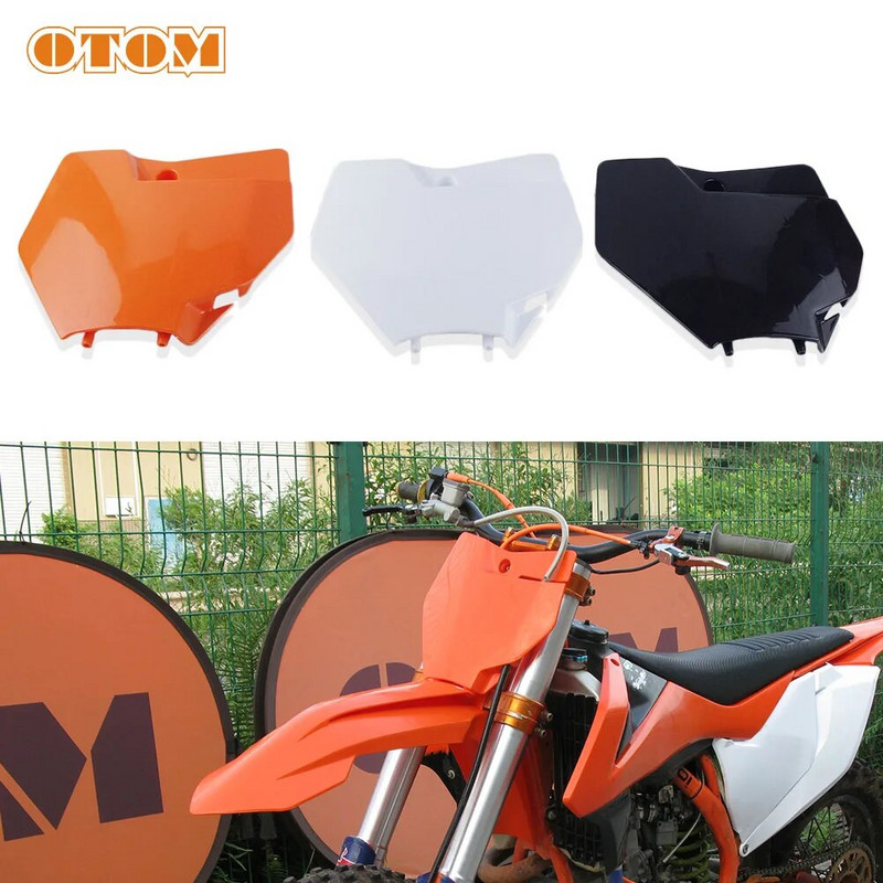 OTOM 3 krāsu priekšējā numura plāksnītes plastmasas vāciņš priekš KTM SX SXF XC 125 150 250 300 450 Dirt Pit Bike motokrosa enduro numura zīme