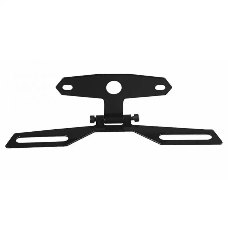 Motorkerékpár rendszámtábla keret hátsó lámpa összecsukható konzol Állítható tartó motoros ATV Dirt Bike robogó tartozékokhoz 1db