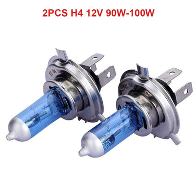 2vnt halogeninė lemputė automobilio priekinių žibintų lemputė H4 halogeninė balta lemputė H4 12v 60 55w 6000k universalios automobilių lemputės automobilių priekinių žibintų lemputės