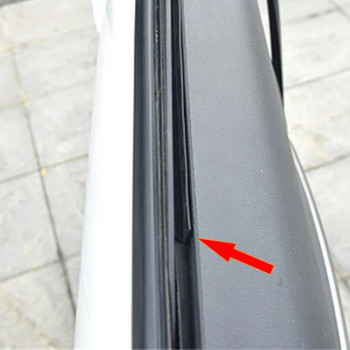 Шумоизолация на уплътнителната лента за прозорци на автомобил Автоматично уплътнение V-образна гумена пълнеж Уплътнителни ленти Самозалепваща се лентова лента 2 метра