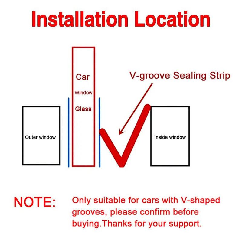 Auto akna tihendi riba müra isolatsioon automaatne tihend V-kujuline kummist täiteaine tihendusribad isekleepuv tõmbe ilmastikuriba 2 meetrit